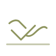 Logo oiseau minimaliste vert de ferrai aménagement, paysagiste à Carcassonne